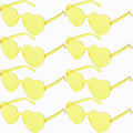 Heart Glasses Heart Shape Sunglasses for Valentine Mardi Gras Summer Women's Party Favor