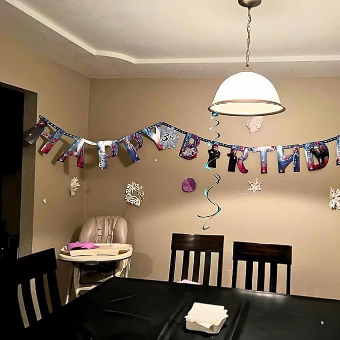 Disney Frozen 2 Jumbo Add-An-Age Letter Banner - 10.5' x 10" (Pack Of 1) - Multicolor Paper Party Decoration - Great For Themed Parties & Events