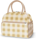 Coobiiya Lunch Bag Lunch Box for Women Men, Cute Corduroy Lunch Tote Bags Insulated Reusable LunchBox Large Capacity Cooler Bag for Work Travel Picnic