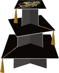 KALEFO Graduation Decorations 2026 Graduation Cap Cupcake Stand with Tassel Grad Party Supplies Graduation Party Favors Table Decor (Gold)