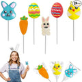 Fruidles Happy Easter Variety Pack Lollipops Suckers, Colorful Easter Eggs, Yellow Bunny Rabbit, Orange Carrot Designs Fat-Free, Individually Wrapped (24-Pack)