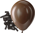 Bezente Brown Latex Party Balloons - 150 Pack 5 Inch Matte Small Helium Dark Brown Balloons for Thanksgiving Birthday Bridal Shower Graduation Anniversary Party Decorations