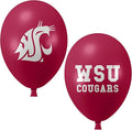 Washington State Cougars Balloons 10 Pack 11" Official Licensed Logos, Helium Quality Latex Balloons, Perfect for College Football Team Celebration, Decorated Front and Back by Westrick