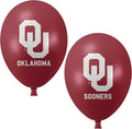 Oklahoma Sooners Balloons 10 Pack 11" Official Licensed Logos, Helium Quality Latex Balloons, Perfect for College Football Team Celebration, Decorated Front and Back by Westrick