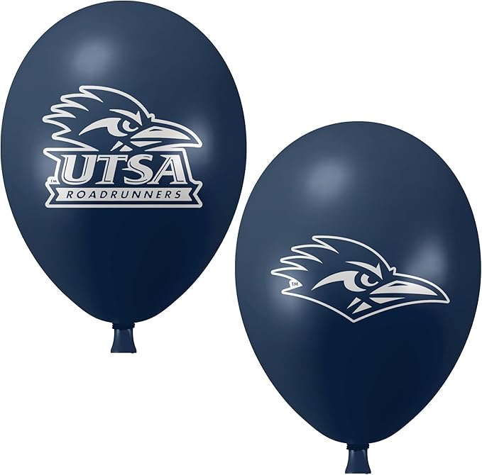 UTSA Roadrunners 10 Pack 11" Official Licensed Logos, Helium Quality Latex Balloons, Perfect for College Football Team Celebration, Decorated Front and Back by Westrick