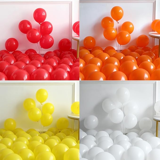 BBQ Balloon Garland Arch Kit 145Pcs Red and Yellow Balloons with BBQ Pig and Sauce Bottle Foil Balloons for Picnic Boy or Girl Barbeque Gender Reveal Baby Q Baby Shower Party Decorations