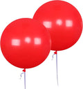 AZOWA 24 Inch Red Balloon 10 Large Latex Balloons for Party Wedding Birthday Baby Shower Decoration (Red, 10 Pcs)