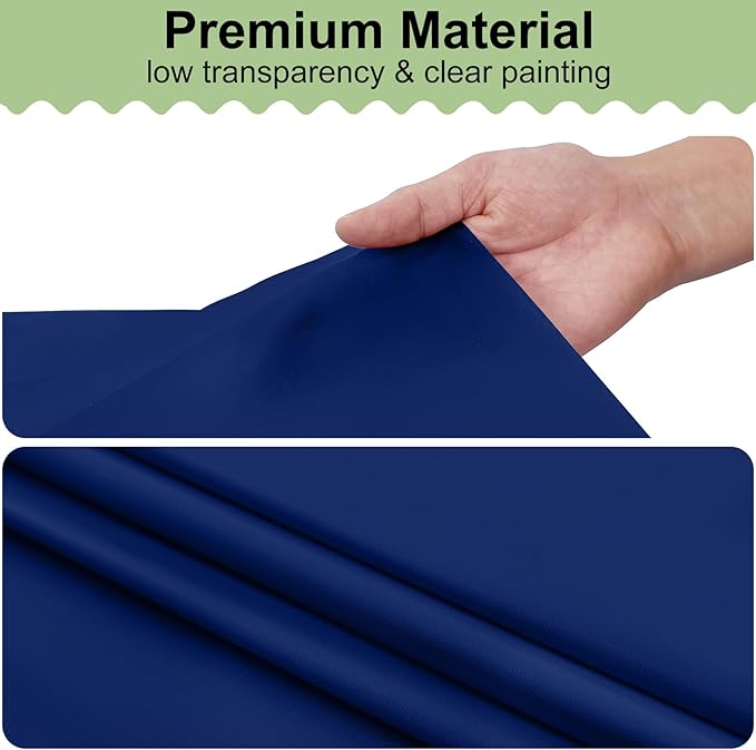 misaya 6 Packs Disposable Plastic Table Cloth, 84" Round Waterproof Tablecloth, Leakproof & Sturdy Decorative Table Covers for Easter, Picnic, Party and Outdoor, Navy