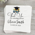 Personalized Graduation Party Disposable Napkins, Custom Grad Party Decor, Class Of 2025, Congratulations Grad, Gifts For Graduations Parties Style 5