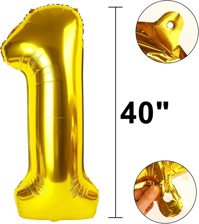 40 Inch Gold Balloon Number 100 Balloon,Jumbo Mylar Foil Helium Balloon for 100 Birthday Digital Balloons for Birthday Party,Wedding Anniversary Party Decorations