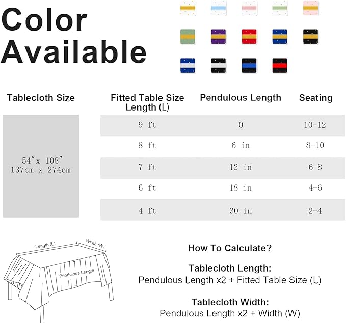 2 Pack White and Gold Tablecloth Party Decorations Plastic White Tablecloth Printed Gold Table Runner 54 x108 Inch Disposable Rectangle Table Cover for Birthday Wedding Graduation Anniversary