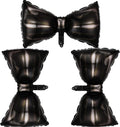 Bow Tie Balloons Father's Day Balloons Big Black Bow Tie Balloon for Father's Day Party Decorations Fathers Day Decor Supplies Ballons Arch Kits Party Balloon Sets 3pcs