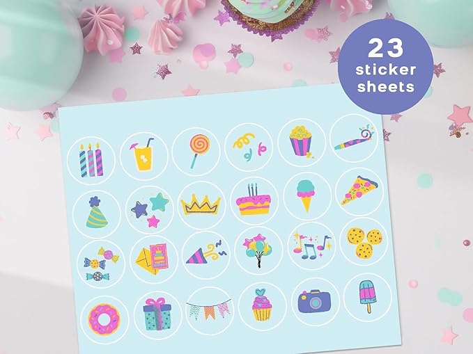 Markt Birthday Party Games for Kids, Birthday Bingo Game, Kids Party Games, Kid Bingo Game Decorations, Activities and Supplies for Girls or Boys (Yellow)