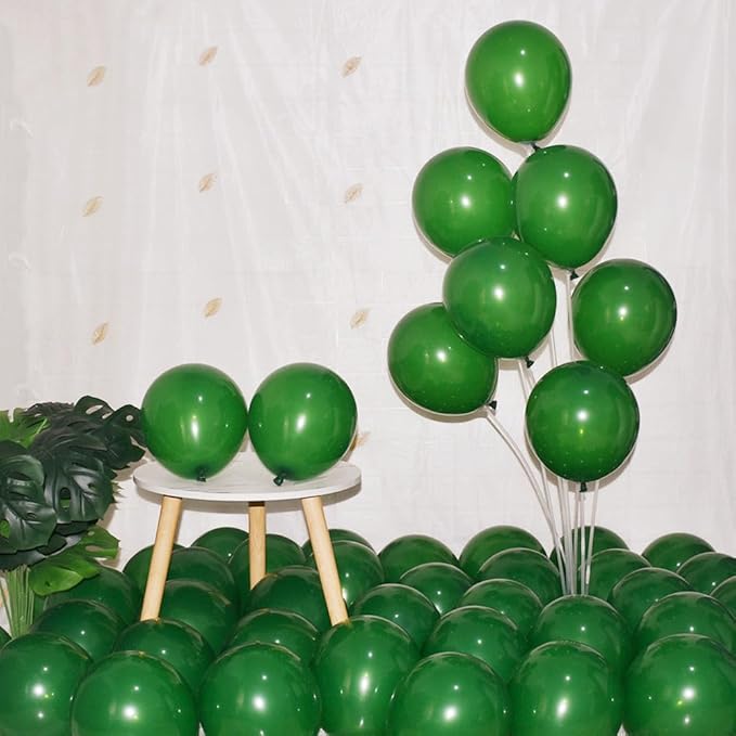 400 Pack Green Balloons 5 Inch Dark Green Latex Mini Small Balloon for Birthday Wedding Baby Shower Graduation Anniversary Jungle Christmas Party Decorations