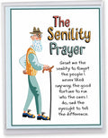 NobleWorks - Big Funny Birthday Greeting Card 8.5 x 11 Inch with Envelope (1 Pack) Large Jumbo Bday Man's Senility Prayer J9348BDG