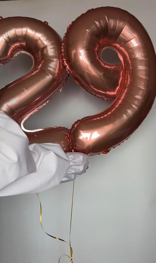 Coffee Brown Balloon Numbers 9, Large 40 Inch Happy 9 19 29 90 Birthday for Men And Women, Foil Balloons Decoratins for Wedding Anniversary, Single, New Year, Halloween Party Syupplies