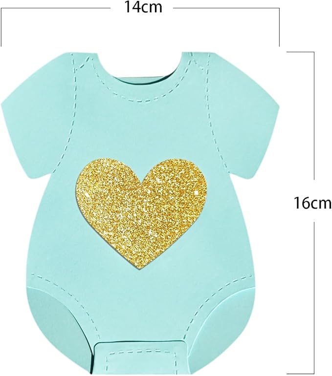 Blue Pink Baby Shower Paper Garland Short-Sleeve Bodysuits Clothesline Garland Gender Reveal Birthday Banner Baby Outfit Pre - Strung Paper Decorations 9 pcs