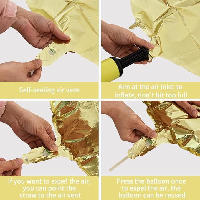 TONIFUL 40 Inch Light Gold Large Numbers Balloon 0-9 Birthday Party Decorations,Foil Mylar Big Number 6 Balloon Digital 6 for Birthday Party,Wedding, Bridal Shower,Engagement,Graduations,Anniversary