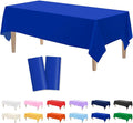 Kopokita 2PCS Royal Blue Plastic Tablecloths 54 x 108 Inch, Disposable Table Cloths Rectangle Party Table Covers