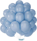 PartyWoo Dusty Blue Balloons 50pcs 12 Inch Slate Blue Boho Neutral Latex Helium Balloons for Baby Shower Gender Reveal Wedding Anniversary Graduation Cat Tornado Birthday Party Decorations Blue-F55