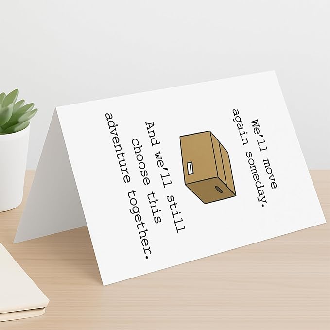 Romantic Moving Card, Adventure Together Future Card, for Couples, Love Note for Partner