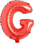 16" inch Single Red Alphabet Letter number Balloons Aluminum Hanging Foil Film Balloon Wedding Birthday party decoration banner Air Mylar Balloons (16 inch Red G)