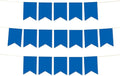 Andaz Press Hanging Pennant Banner with String, Royal Blue, 1-Set, 24 Pennants, Approx. 12-Feet Long