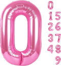 Number 0 Balloons 40 Inch Pink Number Balloons for 10 20 30 40 50 60 70 80 90 100 Numbers Balloon Birthday Decorations Wedding Event Baby Shower
