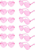 Valentines Heart Shaped Glasses for Women Girls 12 Pairs Valentines Party Favors Pink Sunglasses Bulk Galentines Day Decorations Valentine Glasses Goodie Bag Stuffers Gifts Eyewear Accessories Kids