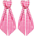 2 Pack White Wreath Sash for Front Door Blank Sashes 3.7 x 54 Inch Polyester Plain Door Decoration for Christmas Halloween Party Porch Yard Outdoor (Pink White)