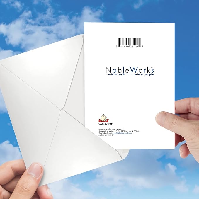 NobleWorks - Funny Birthday Greeting Card with 5 x 7 Inch Envelope (1 Card) Bday Need A Hug C2326BDG