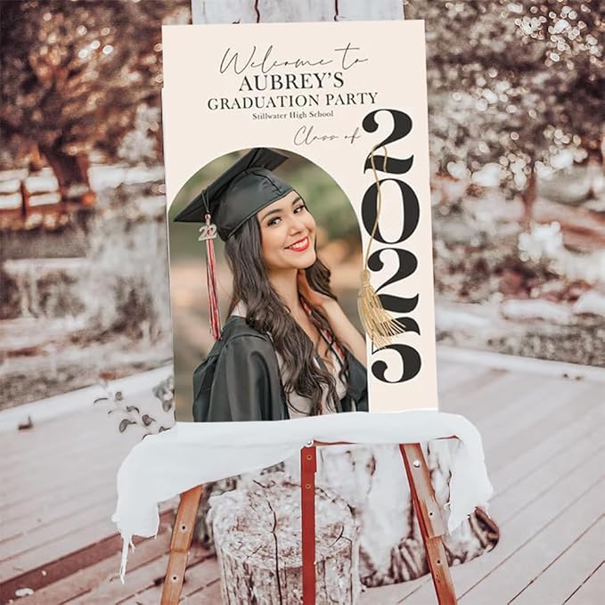 Graduation Party Welcome Sign, Photo Graduation Poster, Graduation Decorations, Grad Party Sign, Grad Welcome Sign, Graduation gift for best friend, Graduation gift for daughter, sister, brother - 2