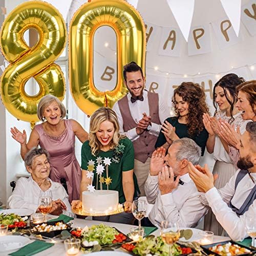 TONIFUL 40 Inch Gold Large Numbers Balloon Birthday Party Decorations, Foil Mylar Big Number Balloon Digital 60 for 2026 Graduation New Year Eve 60th Birthday, 60th Anniversary Ceremony Photo Shoot