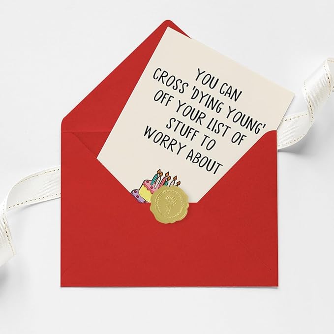 Funny birthday card|Witty Greeting for Men, Women, Parents, Siblings, and Friends |Happy Bday Card for husband wife and anyone