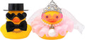 wonuu Pair Set of 2 Wedding Rubber Ducks, Bride Groom Duckies Marriage Rubber Duck Mini Couple Ducky for Ceremony Gift Souvenir Marry Blessings Elegant Heartwarming Present, Pink