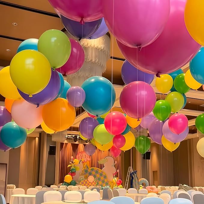 40 Pcs Giant Balloons 36 Inch Latex Large Assorted Color Bulk Balloon 20 Kinds Colors for Birthday Wedding Carnival Anniversary Party Decorations