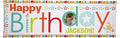 Let's Make Memories Personalized Birthday Banner - Kids Party Decorations - Custom Happy Birthday Banner - Indoor/Outdoor Vinyl - Any Text and Photo - Red Multi - 6ft