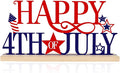 COCHIE Metal Happy 4th of July Sign, Red Blue and White Decorations for Home, Office, Shelf, Mantel, Indoor, Fouth of July Decoration, Patriotic Star Decor (Independence Day)