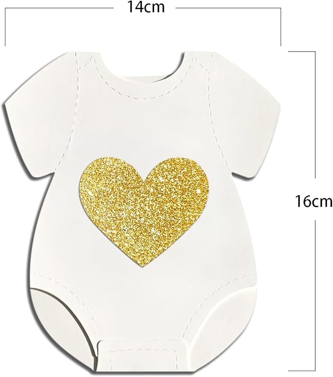 White Baby Shower Paper Garland Short-Sleeve Bodysuits Clothesline Garland Gender Reveal Birthday Banner Pre - Strung Baby Outfit Paper Decorations 9 pcs