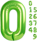 Number 0 Balloons 40 Inch Light Green Number Balloons for 10 20 30 40 50 60 70 80 90 100 Numbers Balloon Birthday Decorations Wedding Event Baby Shower