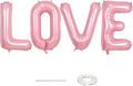 40-Inch Pastel Pink LOVE Balloons - Letter for Valentine's Day, Pearl Pink Alphabet Balloons for Couple Propose, Wedding, Marriage Anniversary Parties