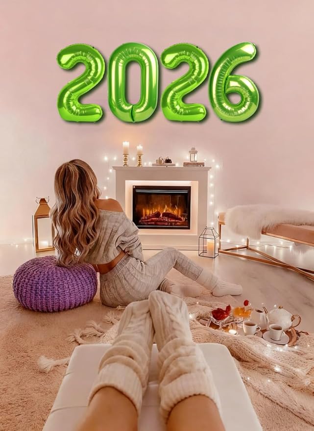 40 Inch Light Green Balloons 2026, New Years Eve Decorations Foil Balloons 2026 Set, Light Green Class of 2026 Balloons Party Supplies