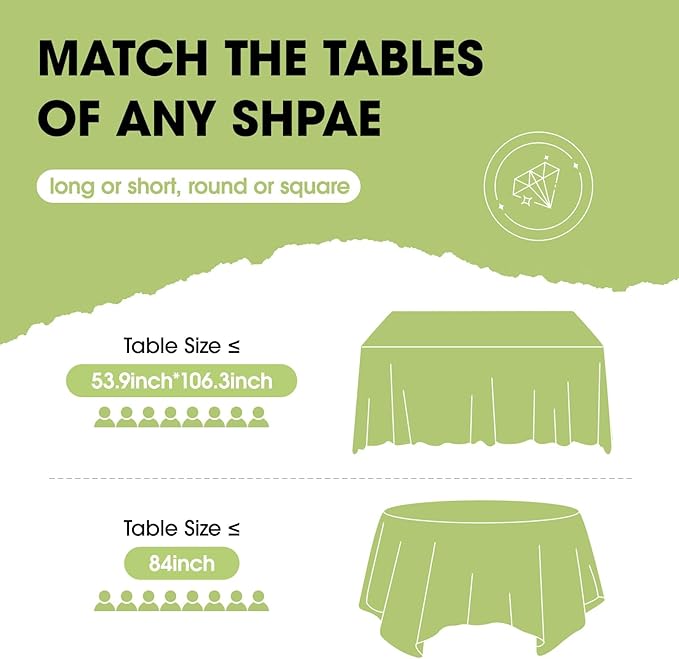 Pureegg Plastic Table Cloth Disposable 8 Pack, 54 x 108 Inch Table Cloths, Easter Party, Valentines, Mothers Day Decorations, Tablecloths, Rectangle, Pastel Plastic Cover, Leakproof & Sturdy, Pink