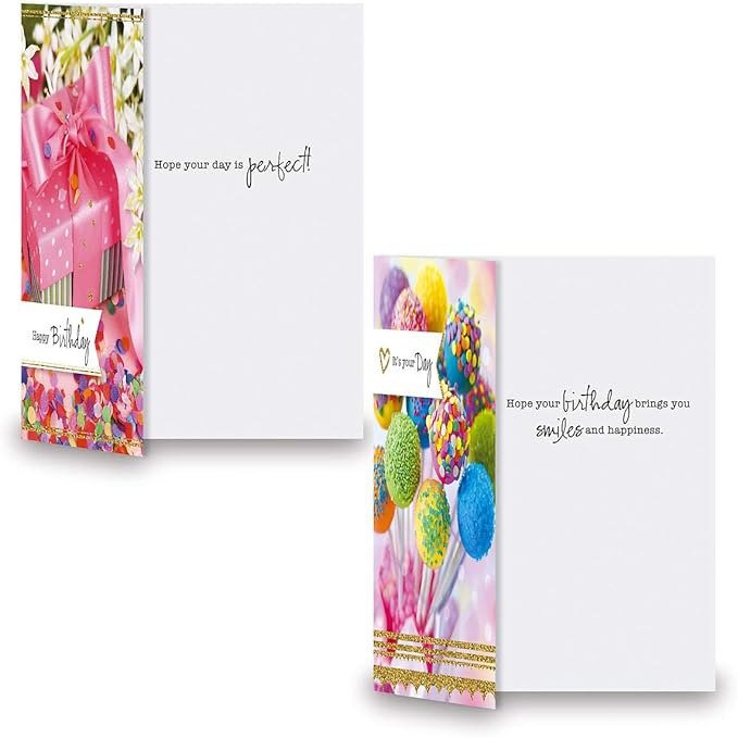 Current Photo Birthday Greeting Card Value Pack – Set of 18 (9 Designs), Large 5 x 7 inches, Envelopes Included