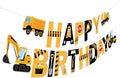 Construction Truck Party Decorations Happy Birthday Banner Construction Truck Party Banner Garland for Birthday Party Decorations Constructions Truck Party Supplies