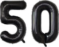 Number Balloons Black Party Balloon - Giant Number 10 Balloon, 40 Inch Large Balloon for Birthday Decorations, Black Party Supplies for Men Women