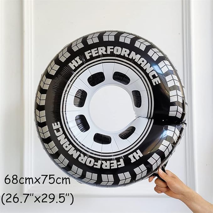 Race Car Balloon Garland Arch Kit 166PCS Dusty Blue Black Latex Balloon Wheel Checkered Foil Balloons for Race Car Two Fast Birthday Party Decorations