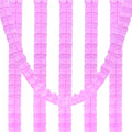 PATIKIL 9.8ft Four-Leaf Garland, 6 Pack Tissue Paper Hanging Flower Garland Reusable Streamers for Party Wedding Backdrop Decorations, Pink