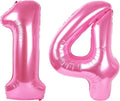 Giant Pink 14 41 Balloon Number 40 Inch, 14 41 Number Balloons Birthday Supplies, 14 41 Year Old Birthday Party Celebration, 14 41 Balloons Graduations Anniversary Decorations