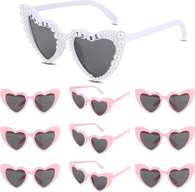 10 PCS Bride to Be Sunglasses Bachelorette Sunglasses Bulk for Bride Bridesmaids Bachelorette Party Gifts